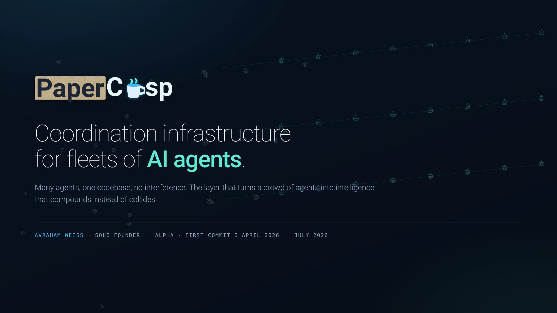 PaperCusp — coordination infrastructure for fleets of AI agents